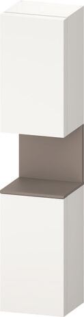 Tall cabinet, QA1346L43847010 Hinge position: Left, White Super Matt, Decor, Niche lighting Integrated