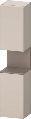 Tall cabinet, QA1346R43917010 Hinge position: Right, taupe Matt, Decor, Niche lighting Integrated
