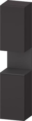 Tall cabinet, QA1346R49806010 Hinge position: Right, Graphite Super Matt, Decor, Niche lighting Integrated