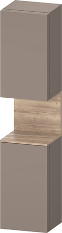 Tall cabinet, QA1346L55436010 Hinge position: Left, Basalte Matt, Decor, Niche lighting Integrated