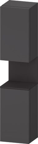Tall cabinet, QA1346R80496010 Hinge position: Right, Graphite Matt, Decor, Niche lighting Integrated