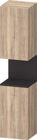 Tall cabinet, QA1346R80556010 Hinge position: Right, Marbled Oak Matt, Decor, Niche lighting Integrated