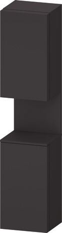 Tall cabinet, QA1346L80807010 Hinge position: Left, Graphite Super Matt, Decor, Niche lighting Integrated