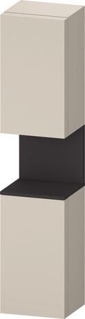Tall cabinet, QA1346L80837010 Hinge position: Left, taupe Super Matt, Decor, Niche lighting Integrated