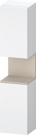 Tall cabinet, QA1346L83187010 Hinge position: Left, White Matt, Decor, Niche lighting Integrated