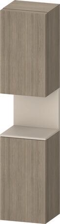 Tall cabinet, QA1346R83357010 Hinge position: Right, Oak terra Matt, Decor, Niche lighting Integrated