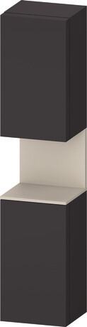 Tall cabinet, QA1346L83806010 Hinge position: Left, Graphite Super Matt, Decor, Niche lighting Integrated