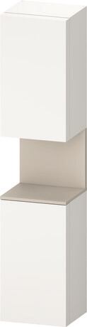 Tall cabinet, QA1346R83847010 Hinge position: Right, White Super Matt, Decor, Niche lighting Integrated