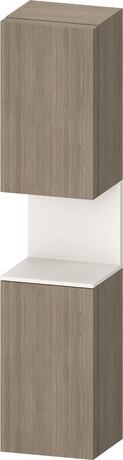 Tall cabinet, QA1346R84357010 Hinge position: Right, Oak terra Matt, Decor, Niche lighting Integrated