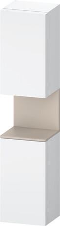 Tall cabinet, QA1346L91186010 Hinge position: Left, White Matt, Decor, Niche lighting Integrated