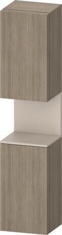 Tall cabinet, QA1346R91357010 Hinge position: Right, Oak terra Matt, Decor, Niche lighting Integrated
