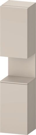 Tall cabinet, QA1346L91916010 Hinge position: Left, taupe Matt, Decor, Niche lighting Integrated