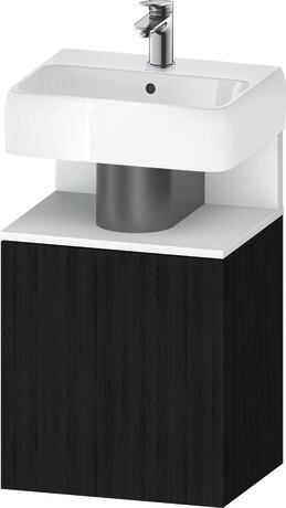 Vanity unit wall-mounted, QA4076L18160000 Black oak Matt, Decor