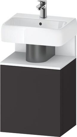 Vanity unit wall-mounted, QA4076L18800000 Graphite Super Matt, Decor