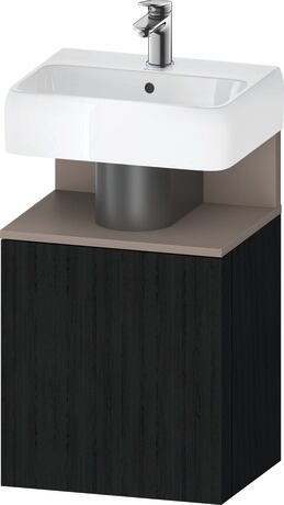 Vanity unit wall-mounted, QA4076R43160000 Black oak Matt, Decor