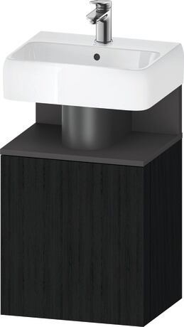 Vanity unit wall-mounted, QA4076R49160000 Black oak Matt, Decor