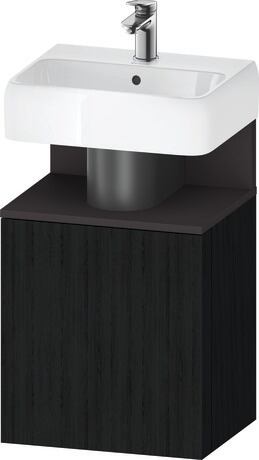 Vanity unit wall-mounted, QA4076R80160000 Black oak Matt, Decor