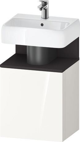 Vanity unit wall-mounted, QA4076R80220000 White High Gloss, Decor