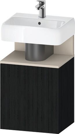 Vanity unit wall-mounted, QA4076R83160000 Black oak Matt, Decor