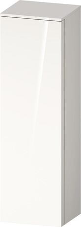 Semi-tall cabinet, QA1345L22220000 Hinge position: Left, White High Gloss, Decor