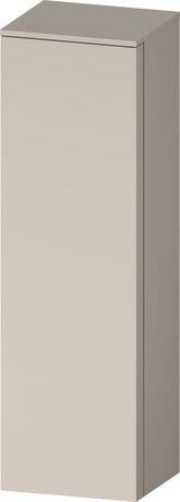 Semi-tall cabinet, QA1345L83830000 Hinge position: Left, taupe Super Matt, Decor