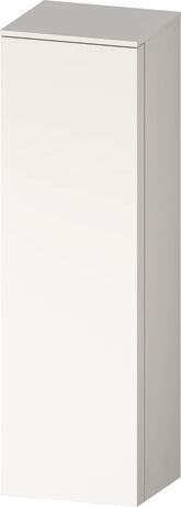 Semi-tall cabinet, QA1345L84840000 Hinge position: Left, White Super Matt, Decor