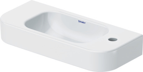 Hand basin, 0711500008 White High Gloss, Number of washing areas: 1 Middle, Number of faucet holes per wash area: 1 Right