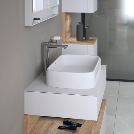 Mezclador monomando para lavabo XL, WA1040002010 Cromado, Altura: 297 mm, Profundidad: 176 mm, Dimensiones de la conexión flexo: 3/8 pulgadas, Caudal (3 bar): 5 l/min