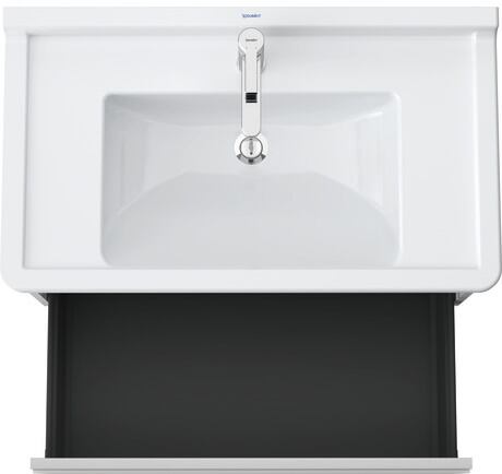 Meuble sous lavabo suspendu, KT666401818 Blanc mat, Décor