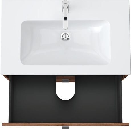 Vanity Cabinet, BR410201079 Walnut Matte, Decor, Handle Chrome