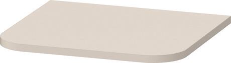 Cover plate, HP030008383 taupe Super Matt, Highly compressed three-layer chipboard