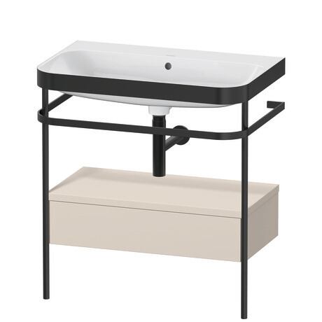 c-bonded set with metal console and drawer, HP4742N8383 taupe Super Matt, Decor, Shelf material: Highly compressed three-layer chipboard