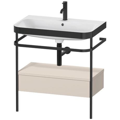 c-bonded set with metal console and drawer, HP4742O8383 taupe Super Matt, Decor, Shelf material: Highly compressed three-layer chipboard