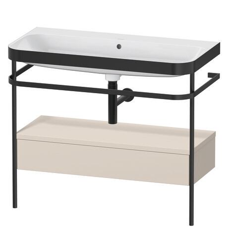 c-bonded set with metal console and drawer, HP4743N8383 taupe Super Matt, Decor, Shelf material: Highly compressed three-layer chipboard