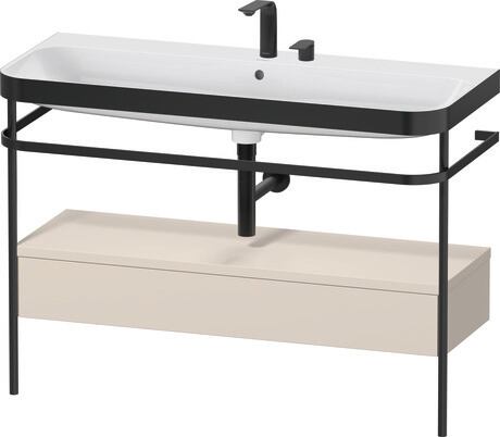 c-bonded set with metal console and drawer, HP4744E83830000 taupe Super Matt, Decor, Shelf material: Highly compressed three-layer chipboard