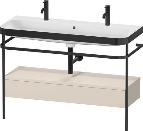 c-bonded set with metal console and drawer, HP4764O83830000 taupe Super Matt, Decor, Shelf material: Highly compressed three-layer chipboard