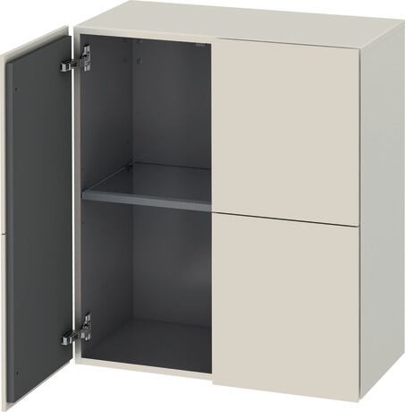 Semi-tall cabinet, LC117708383 taupe Super Matt, Decor