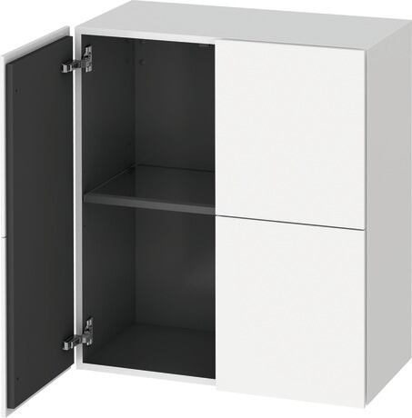Semi-tall cabinet, LC117708484 White Super Matt, Decor