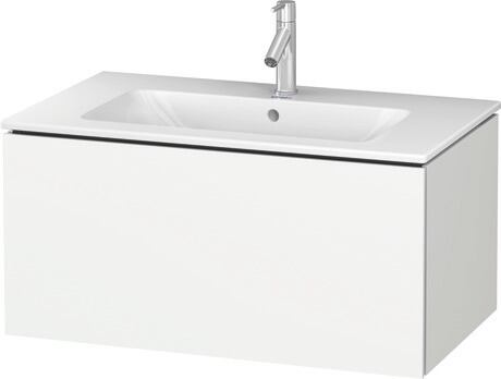 挂壁式浴柜, LC614108484 白色 深哑光色, 饰面