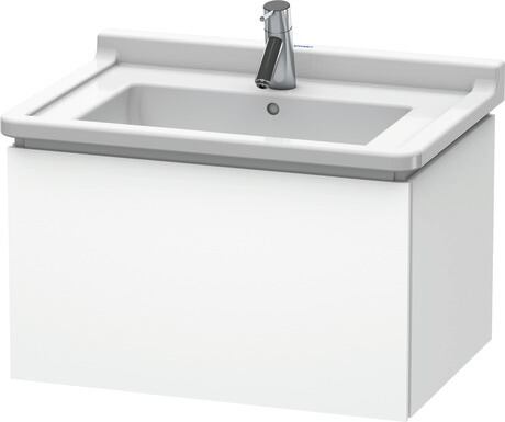 Meuble sous lavabo suspendu, LC616408484 Blanc super mat, Décor