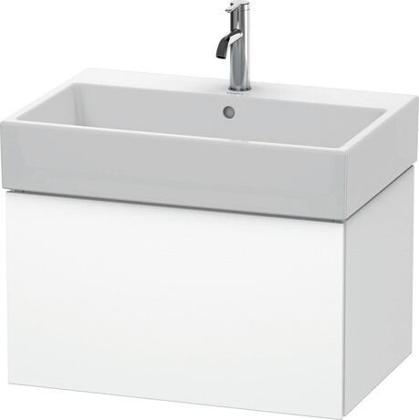 Meuble sous lavabo suspendu, LC617608484 Blanc super mat, Décor