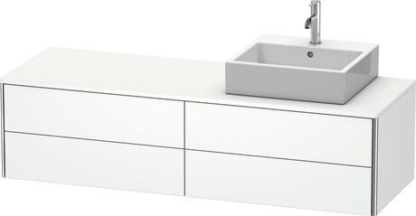 Console vanity unit wall-mounted, XS4914R8484 White Super Matt, Decor