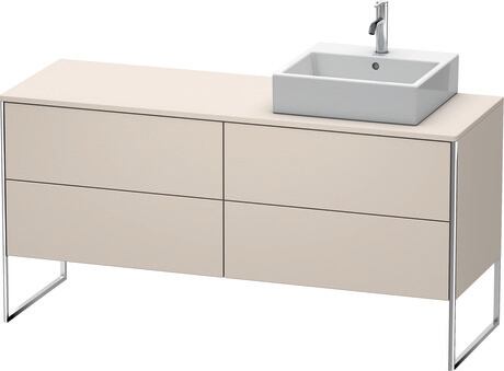 Console wastafelonderbouw staand, XS4924R8383 Taupe Supermat, Decor