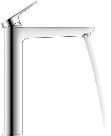 Single lever basin mixer XL, WA1040002010 Chrome, Height: 297 mm, Spout reach: 176 mm, Dimension of connection hose: 3/8