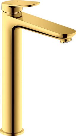 Single lever basin mixer XL, WA1040002034 Gold Polished, Height: 297 mm, Spout reach: 176 mm, Dimension of connection hose: 3/8