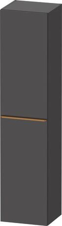 Tall cabinet, DE1328L04490000 Hinge position: Left, Graphite Matt, Decor, Handle bronze