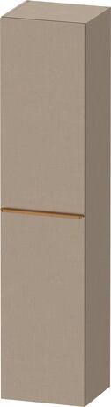 Tall cabinet, DE1328L04750000 Hinge position: Left, Linen Matt, Decor, Handle bronze