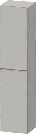 Tall cabinet, DE1328L70070000 Hinge position: Left, Concrete grey Matt, Decor, Handle Stainless steel