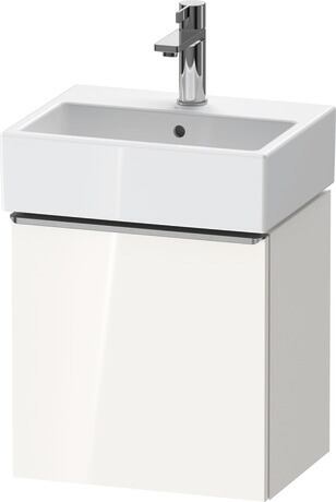 Vanity unit wall-mounted, DE4217L70220000 White High Gloss, Decor, Handle Stainless steel