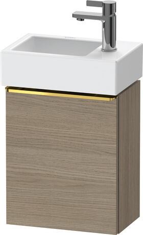 Vanity unit wall-mounted, DE4218L34350000 Oak terra Matt, Decor, Handle Gold